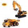 Excavator and Dump Truck 1/50 Static Models Huina 1611